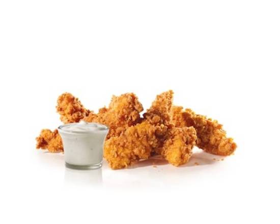 Crispy chicken tenders with Garlic dip